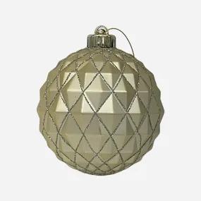 Champagne Shatterproof Bauble (12cm)