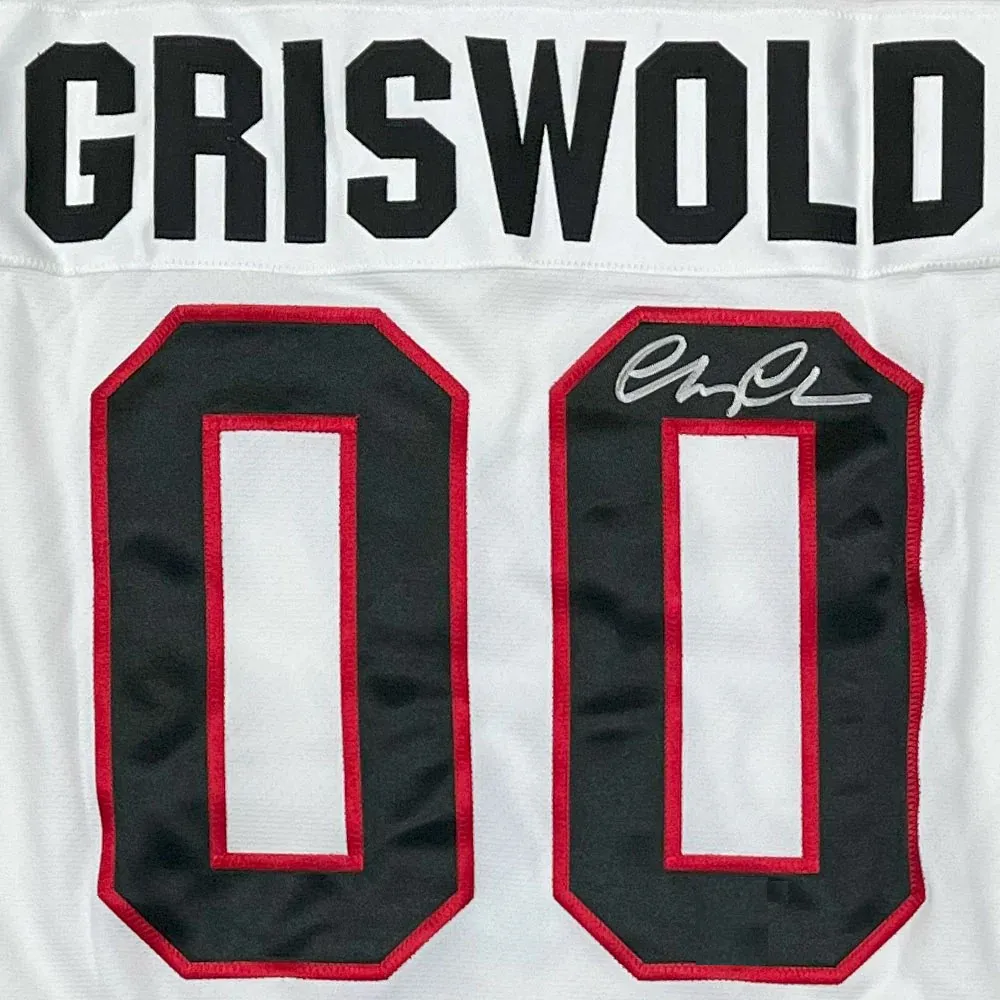 Chevy Chase Clark Griswold Christmas Vacation Signed Custom Hockey Jersey