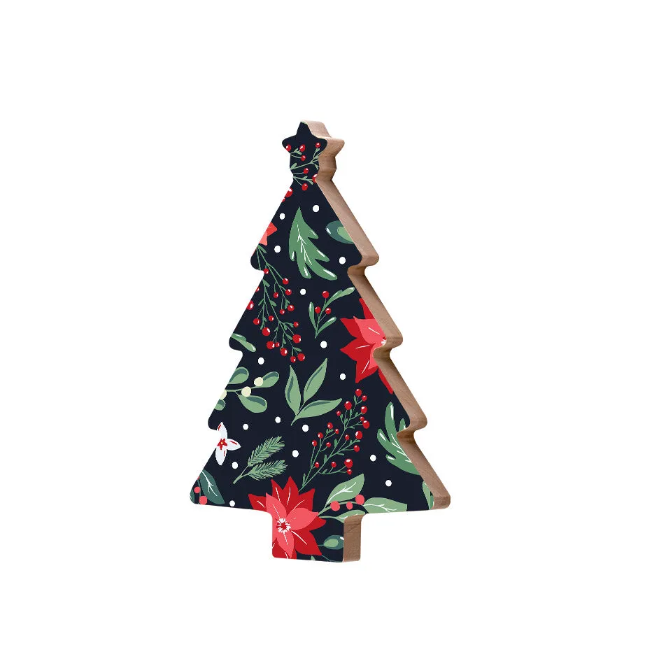 Christmas Decorations DECK THE HALLS- Wooden Xmas Tree And Fridge Magnet