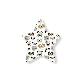 Christmas Decorations DOG PATTERN- Wooden Xmas Star And Fridge Magnet