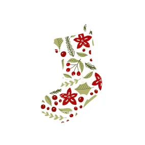 Christmas Decorations DREAMING- Wooden Xmas Stocking And Fridge Magnet