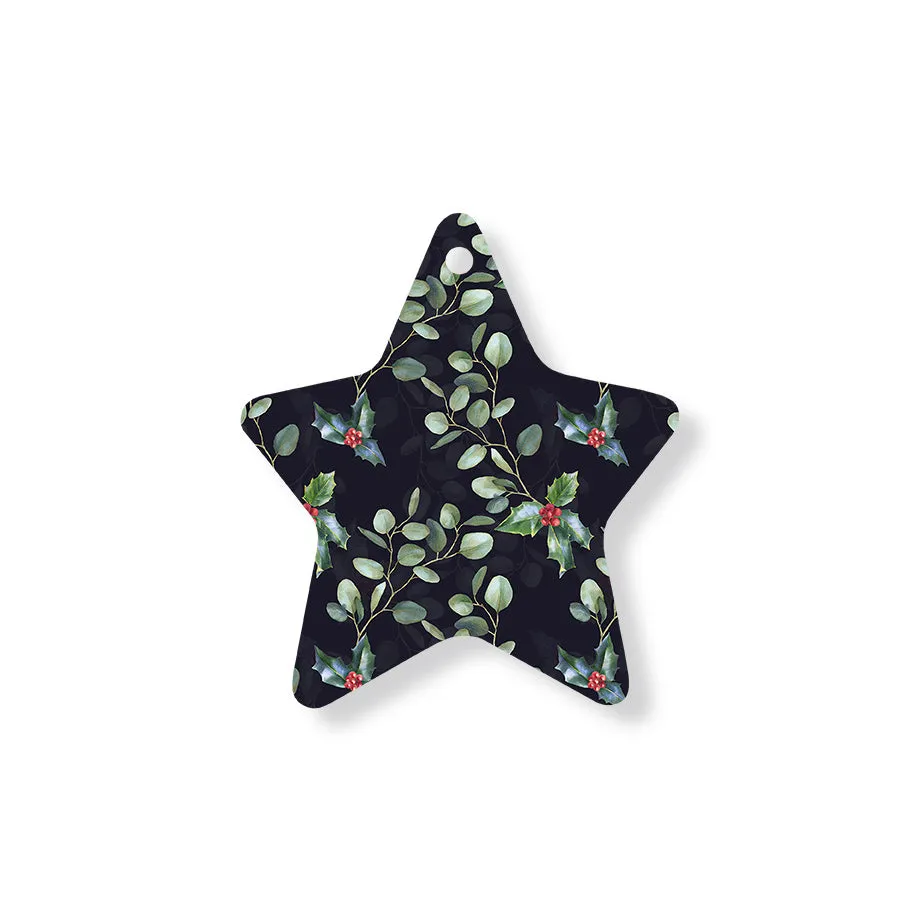 Christmas Decorations ENCHANTED XMAS- Wooden Xmas Star And Fridge Magnet