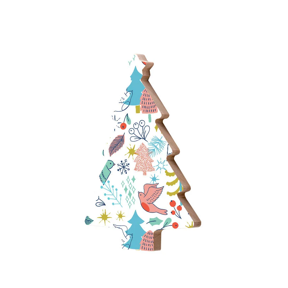 Christmas Decorations HAPPY DAYS II- Wooden Xmas Tree And Fridge Magnet