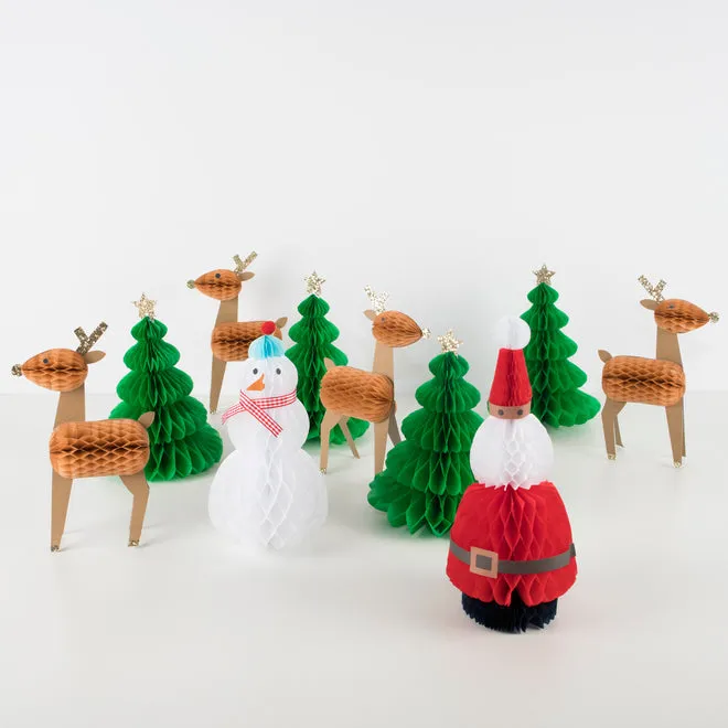 Christmas Decorations - Honeycomb Christmas Characters