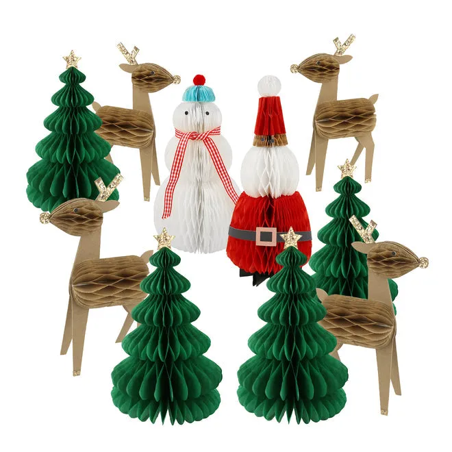 Christmas Decorations - Honeycomb Christmas Characters