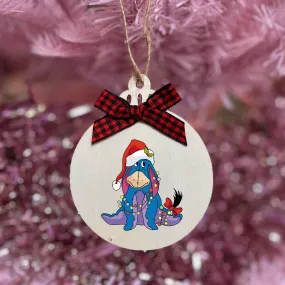 Christmas Eeyore Wooden Decoration