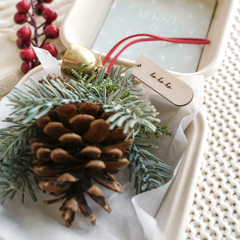 Christmas Fireplace Bento Wreath