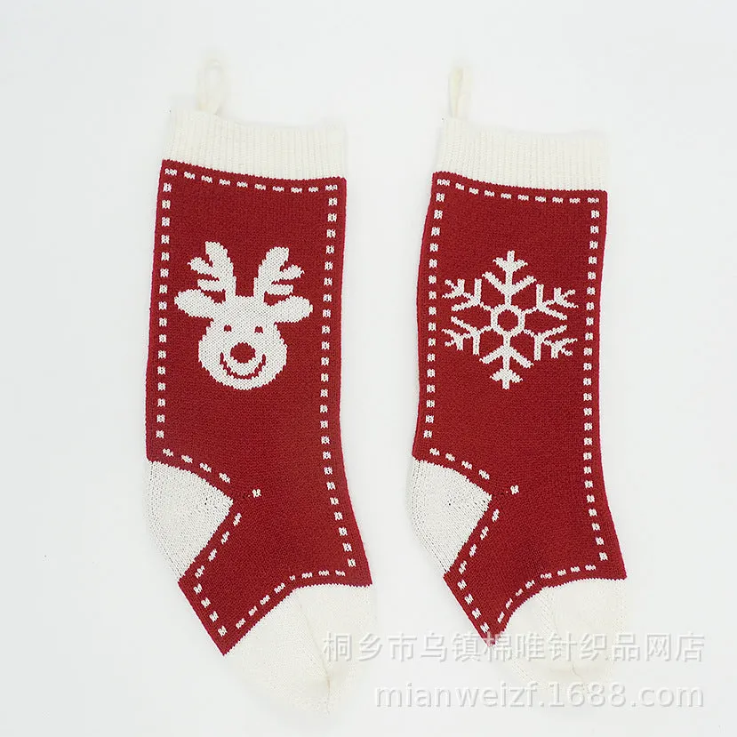 Christmas hanging bag decorative socks