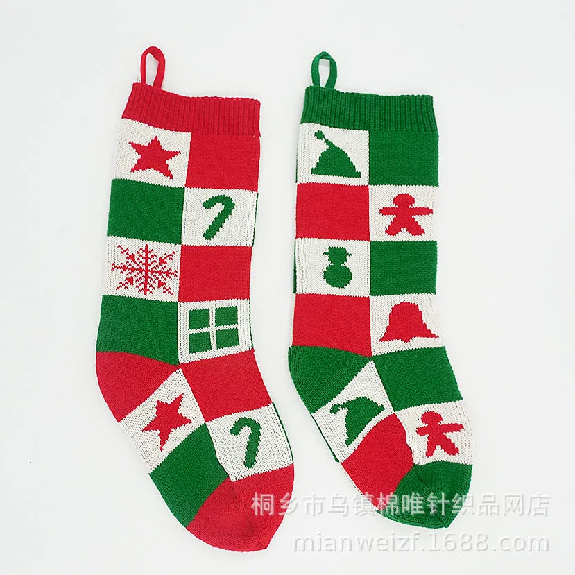 Christmas hanging bag decorative socks