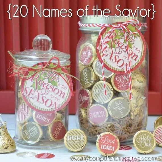 Christmas KISS PRINTABLES {Names of the Savior}