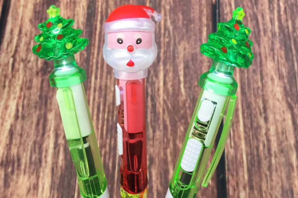 Christmas Light Up Gel Pen