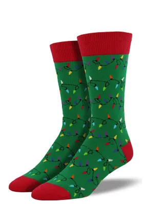 Christmas Lights Men's Socks