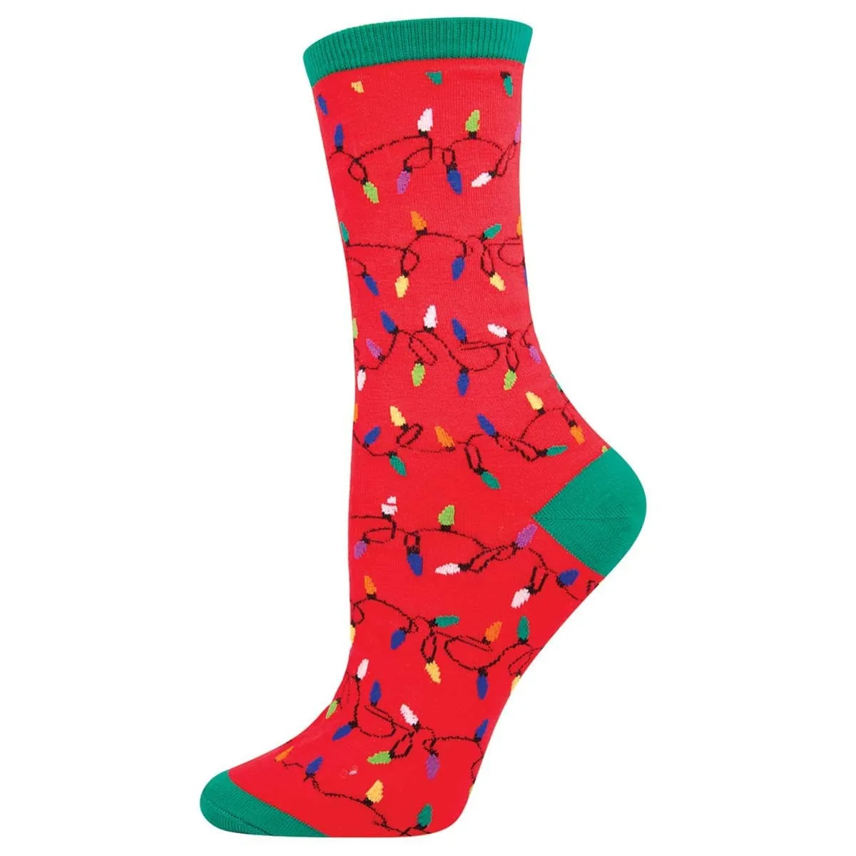 Christmas Lights Socks Women's Crew Sock