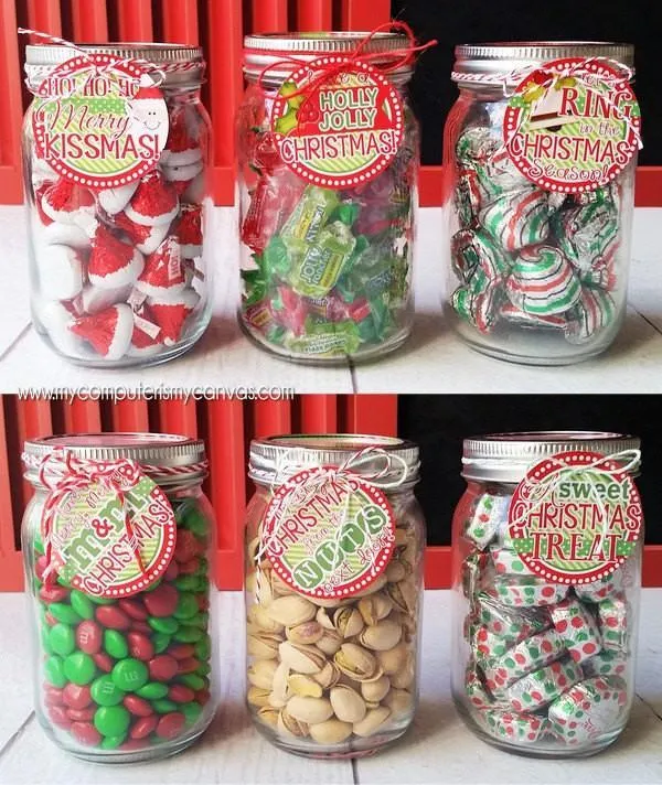 Christmas Mason Jar Gift Tags PRINTABLE