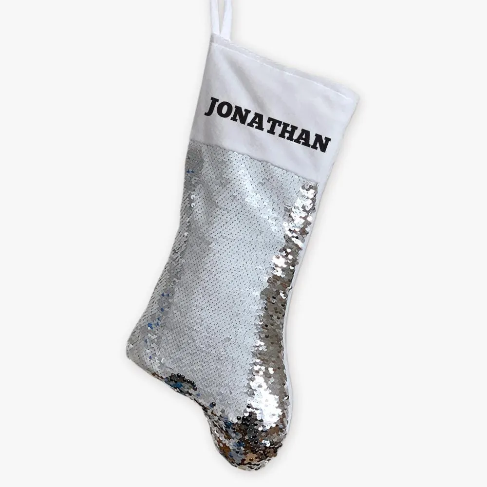 Christmas Personalized Sequin Stocking