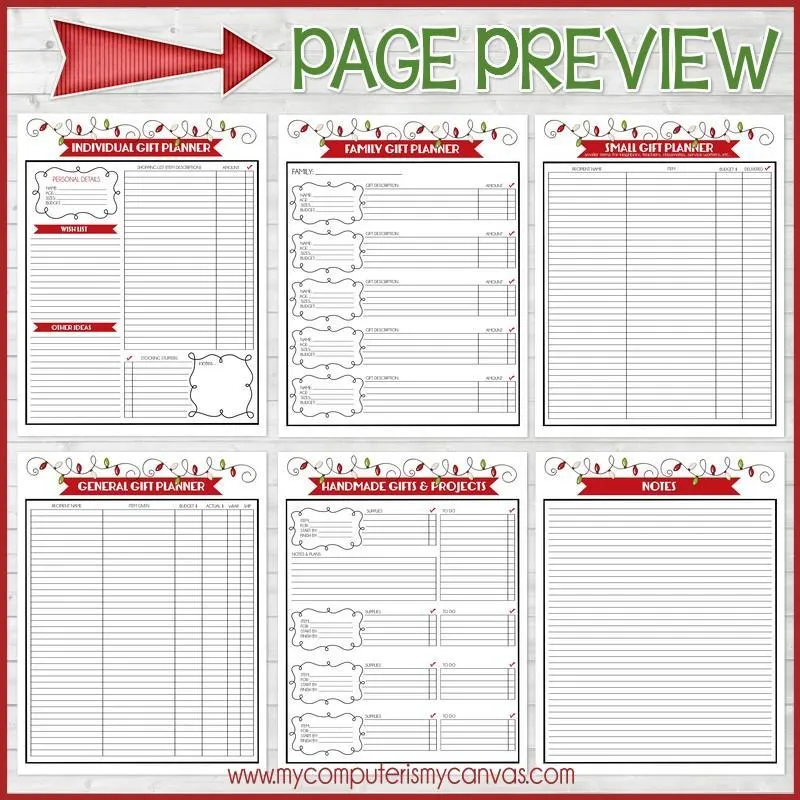 Christmas Planner Kit {FULL SIZE; UNDATED} PRINTABLE