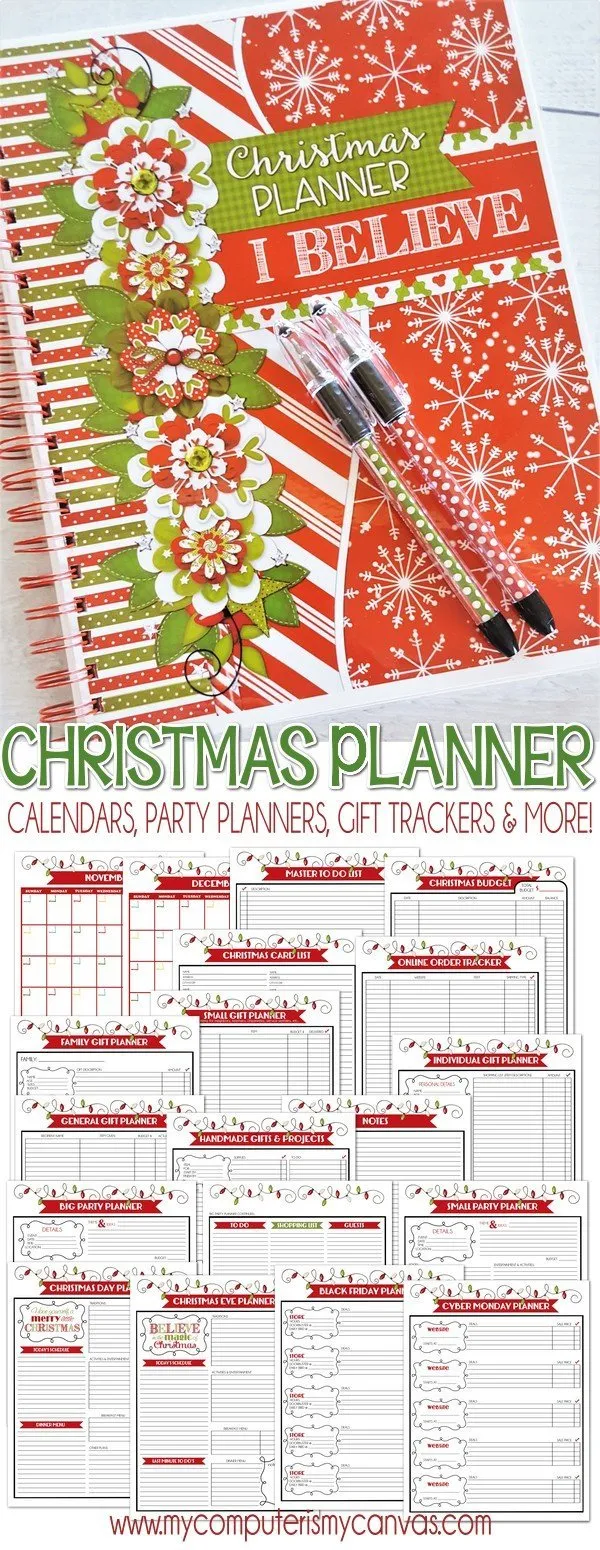 Christmas Planner Kit {FULL SIZE; UNDATED} PRINTABLE