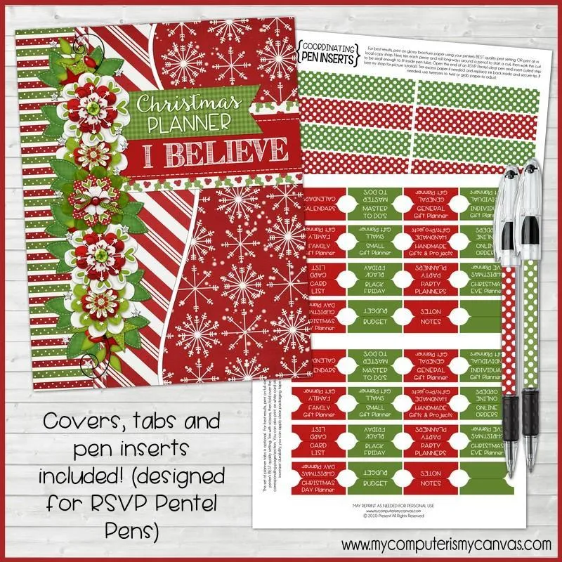 Christmas Planner Kit {FULL SIZE; UNDATED} PRINTABLE