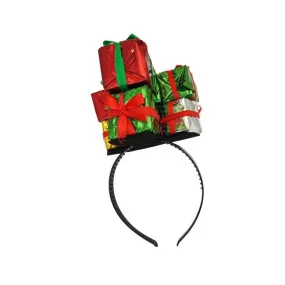 Christmas-Themed Headband with Festive Presents Design, 26cm