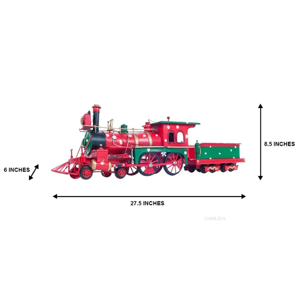 Christmas Train Model Handmade Metal