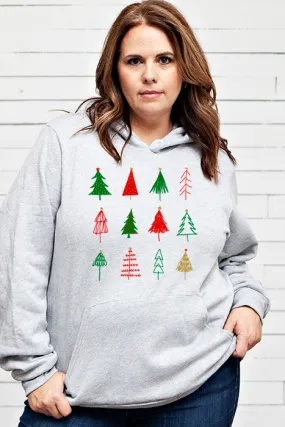 Christmas trees 4822 hoodie