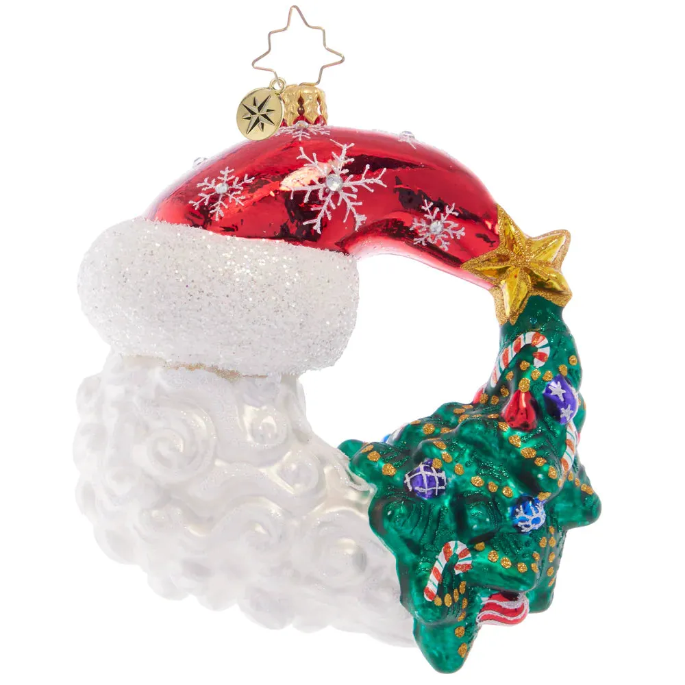 Christopher Radko Christmas With A Grin Santa Ornament