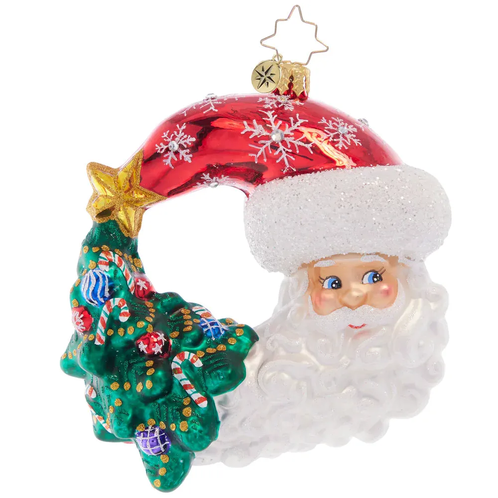 Christopher Radko Christmas With A Grin Santa Ornament