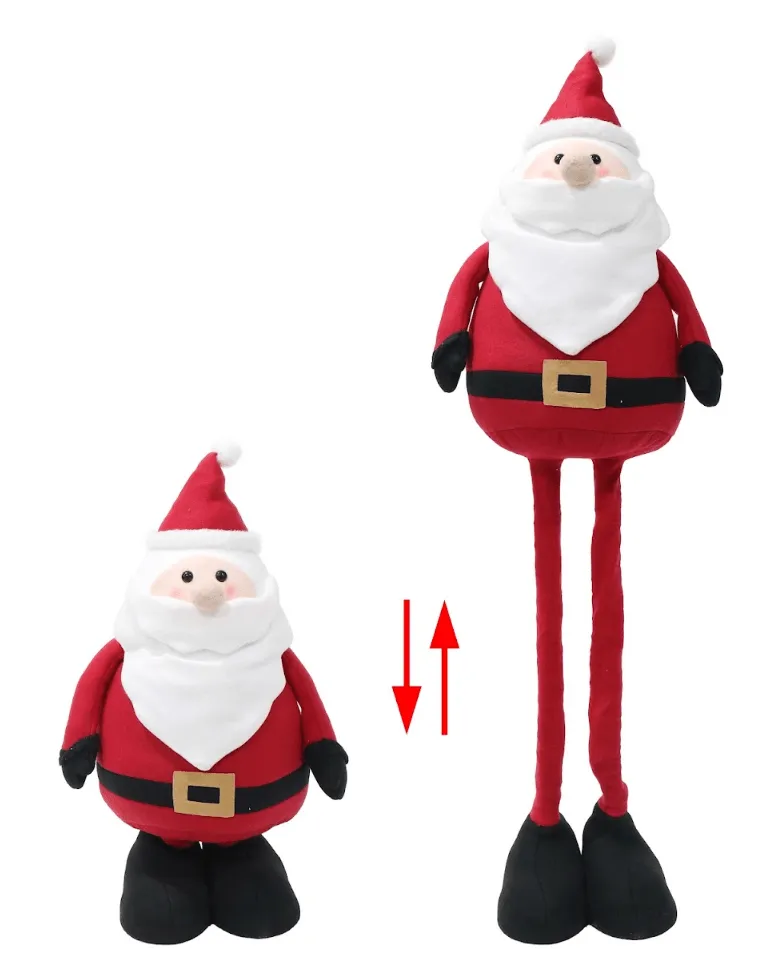 Chubby Extendable Santa Figurine (60-110cm)