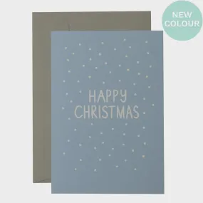 Confetti Christmas Card Blue