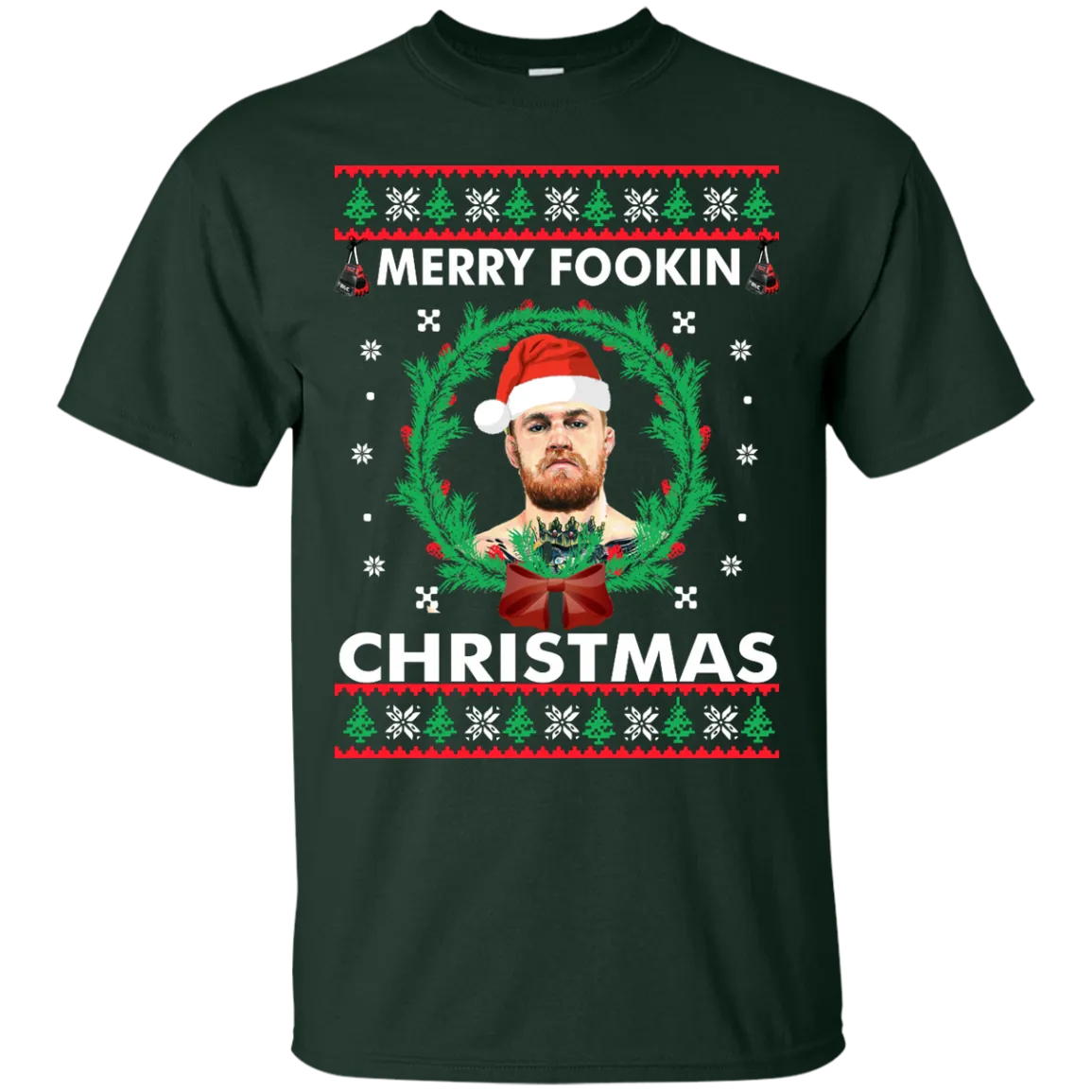 Conor Mcgregor Christmas Sweater, Shirt: Merry Fookin Xmas