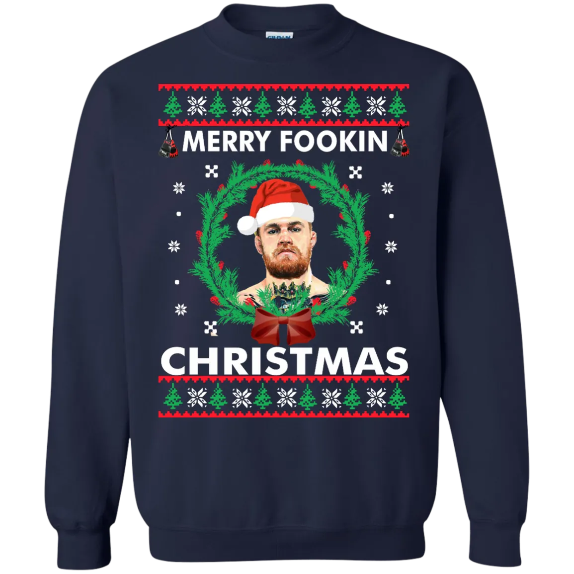 Conor Mcgregor Christmas Sweater, Shirt: Merry Fookin Xmas