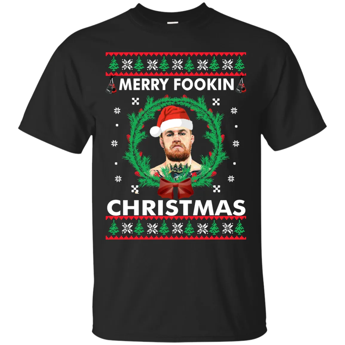 Conor Mcgregor Christmas Sweater, Shirt: Merry Fookin Xmas