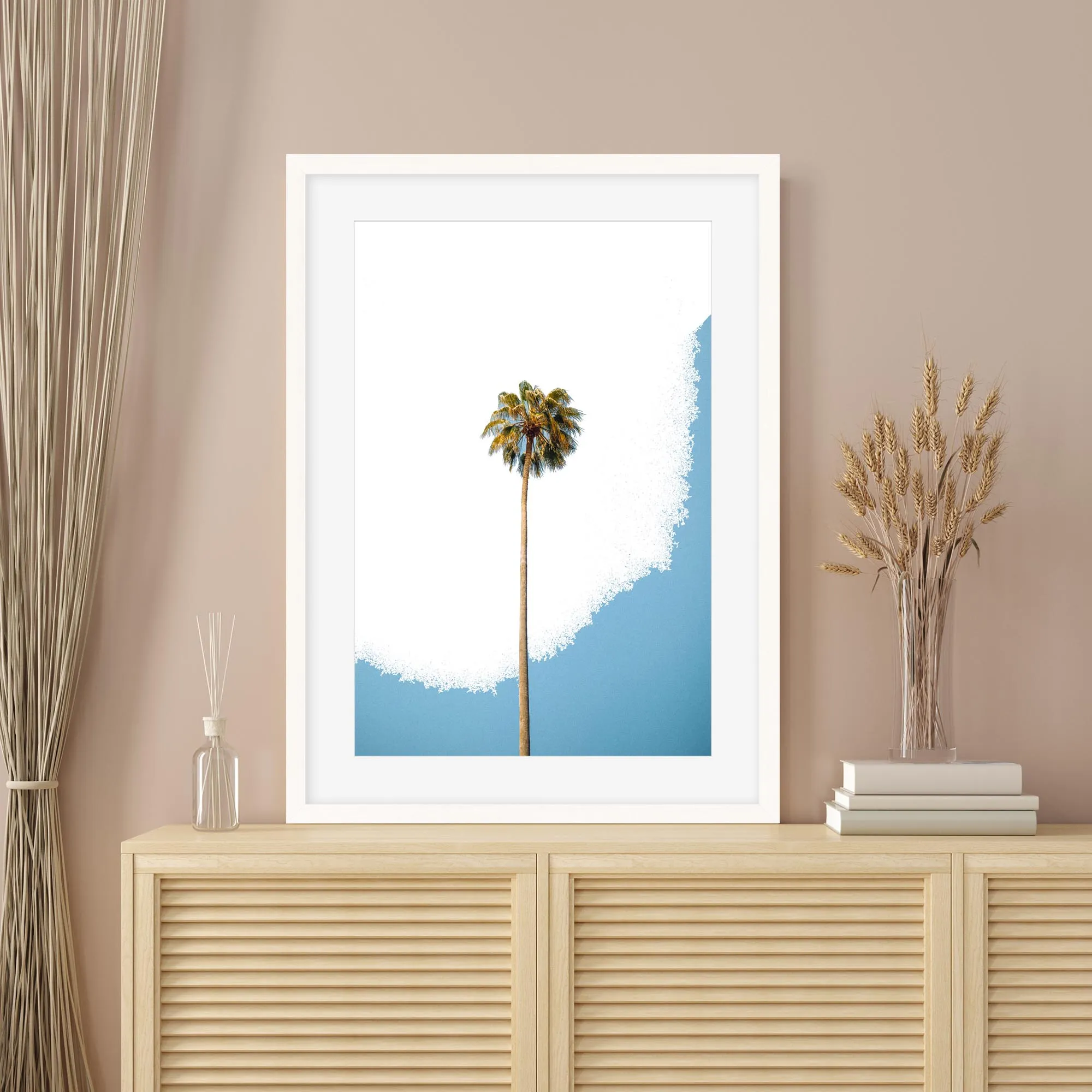 Contemporary Palm Tree Framed Art