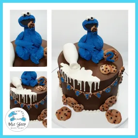 cookie monster spilled milk birthday cake nj