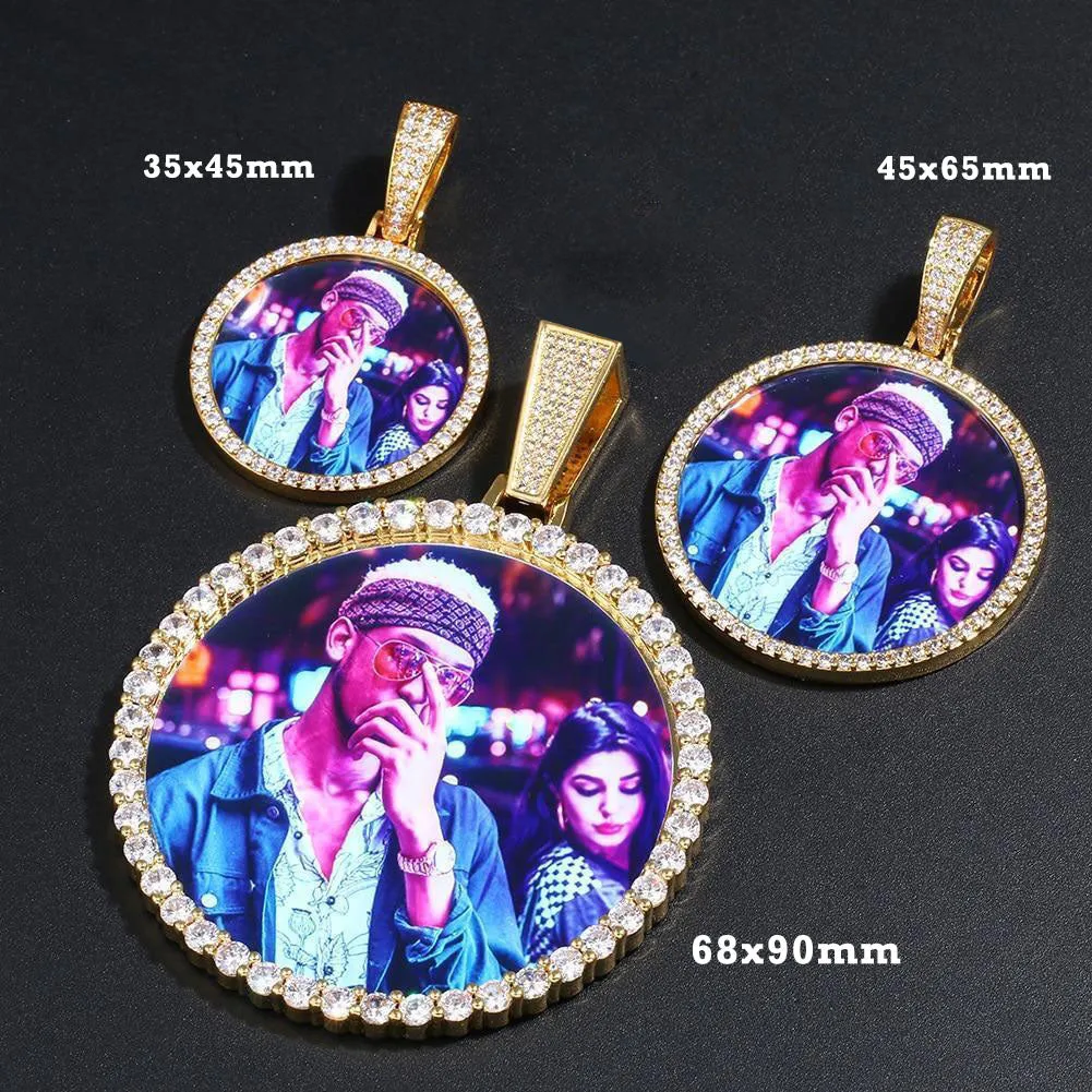 Custom Photo Medallions Necklace Christmas Gifts 2022