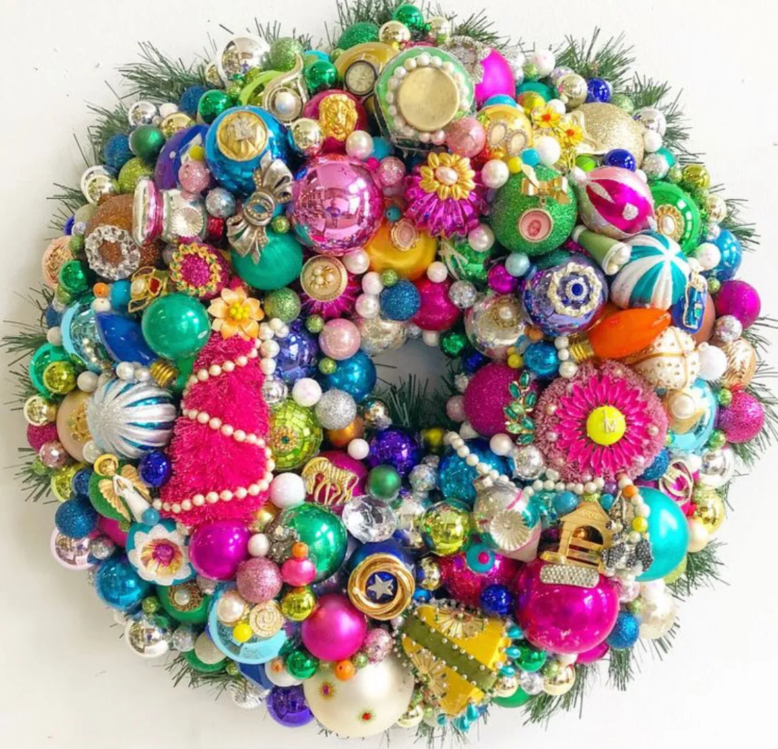 Custom Vintage Jewelry Wreath - Custom