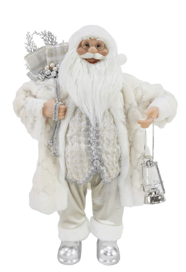 Deluxe Snow King Santa Figurine 2 Asst (60cm)