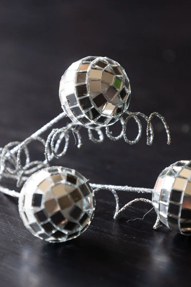 Disco Ball Clip on Christmas Decoration