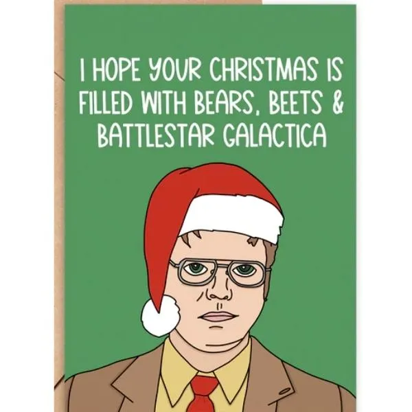 Dwight Schrute Christmas Card (Final Sale)