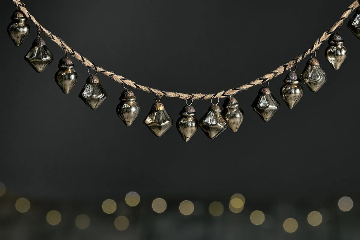 Ekiti Bauble Garland - Antique Gold