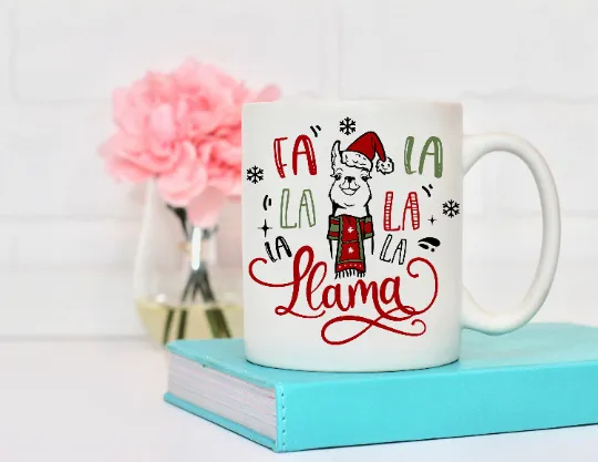 Fa La La Llama Christmas Coffee Mug