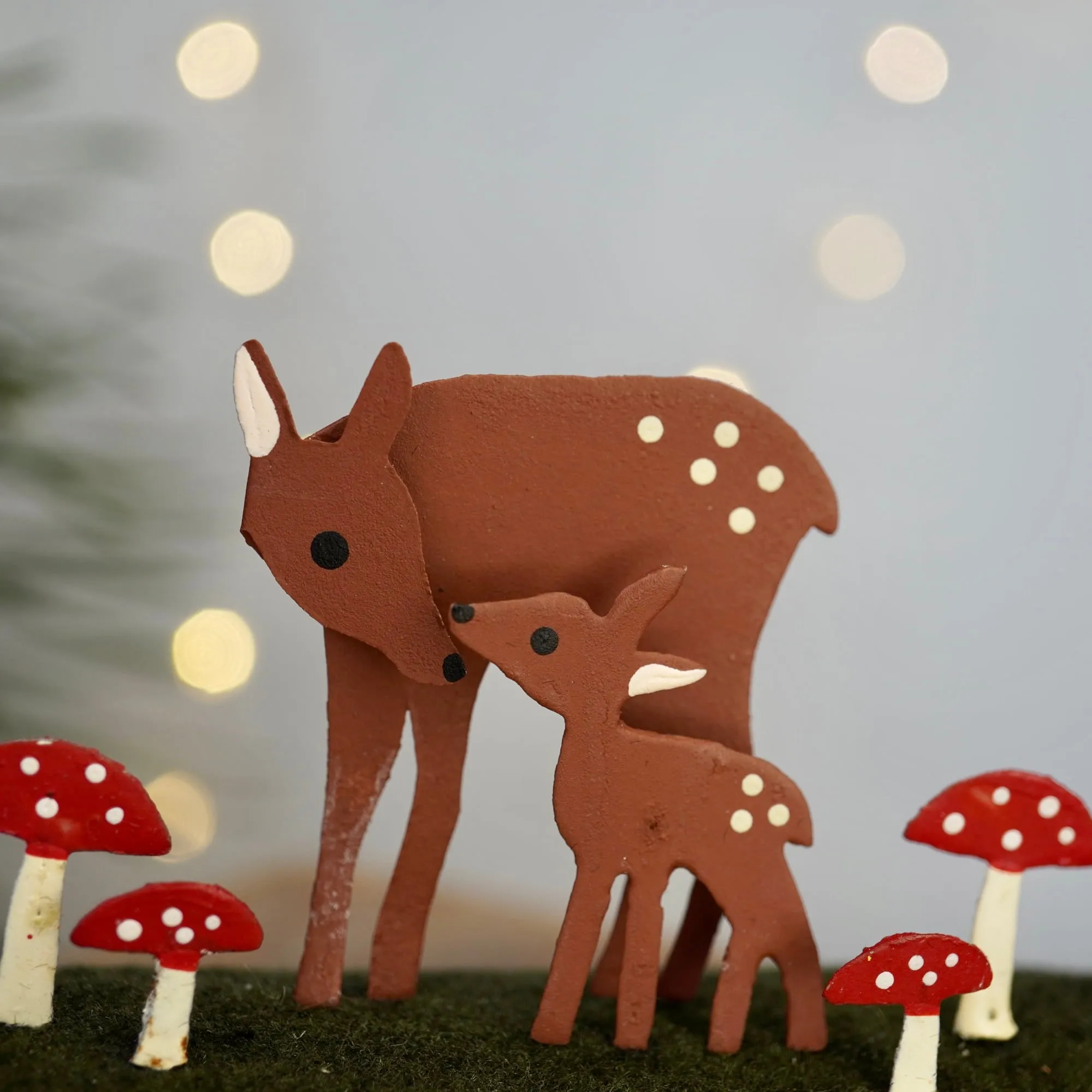 Fawns with Toadstools