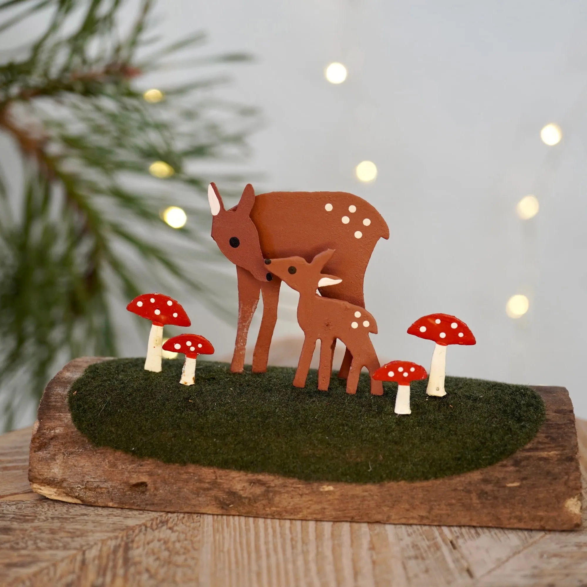 Fawns with Toadstools