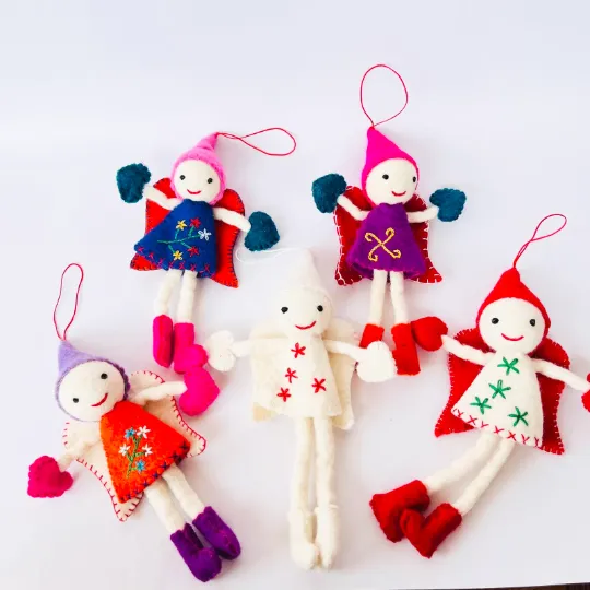 Felt Angel Christmas Ornaments