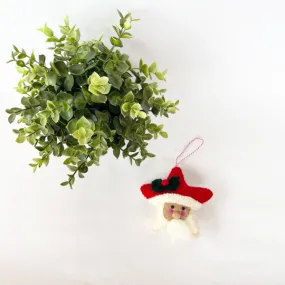 Felt Santa Ornaments