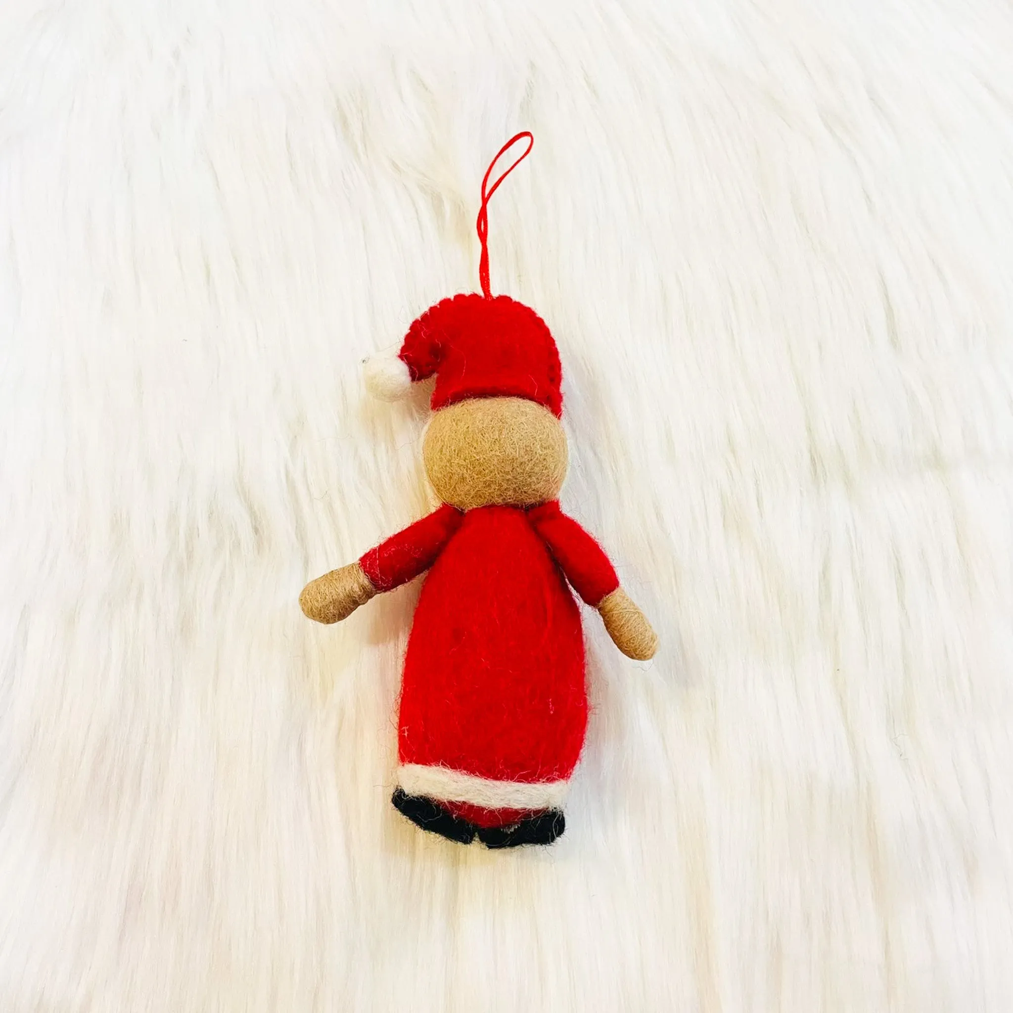 Felted Santa Claus Ornament