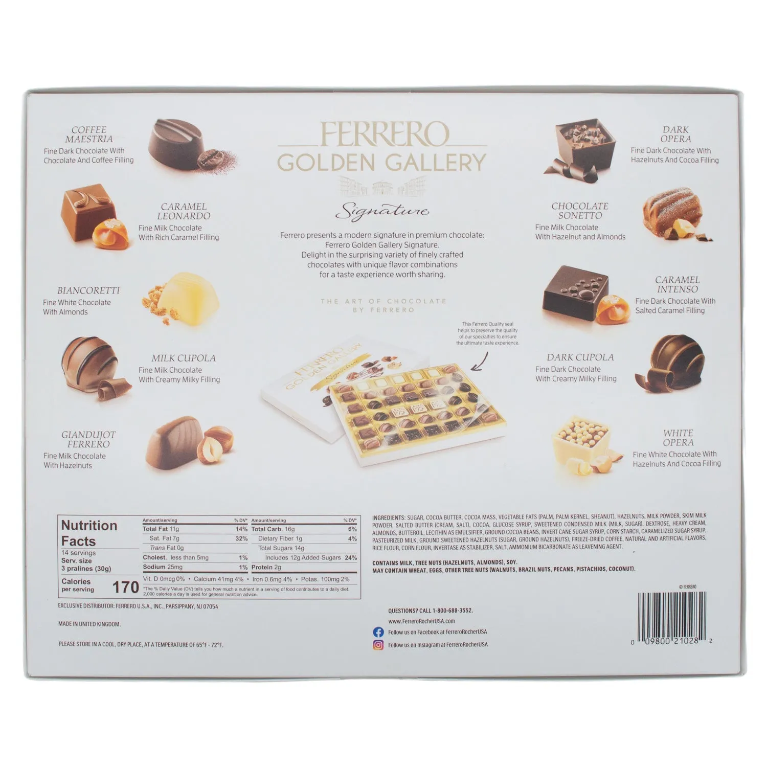 Ferrerro Golden Gallery Signature Fine Assorted Chocolates