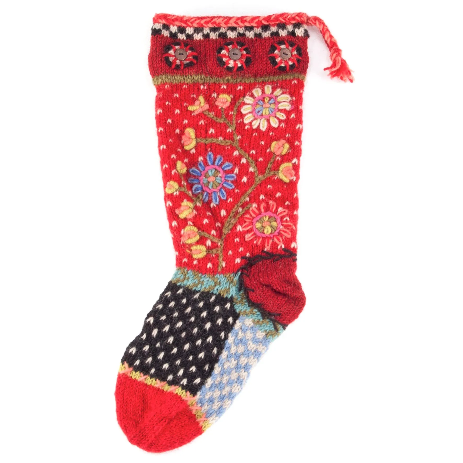 Flora Christmas Stocking