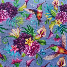 FS1006 Humming Bird Floral Cotton Fabric