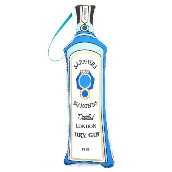 Gin Bottle Plush Ornament (Final Sale)